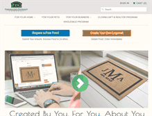 Tablet Screenshot of personalizeddoormats.com